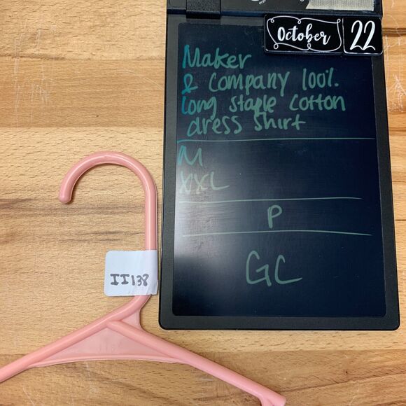 Maker & Company Shirt Mens XXL 2XL Multicolor Check Long Staple Cotton Button Up - Picture 6 of 7